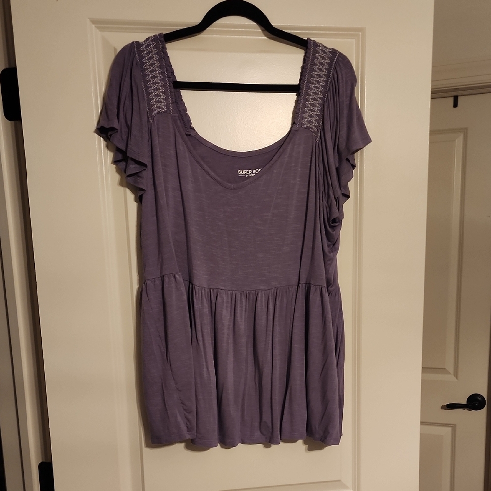 Purple Women's Top by Maurices